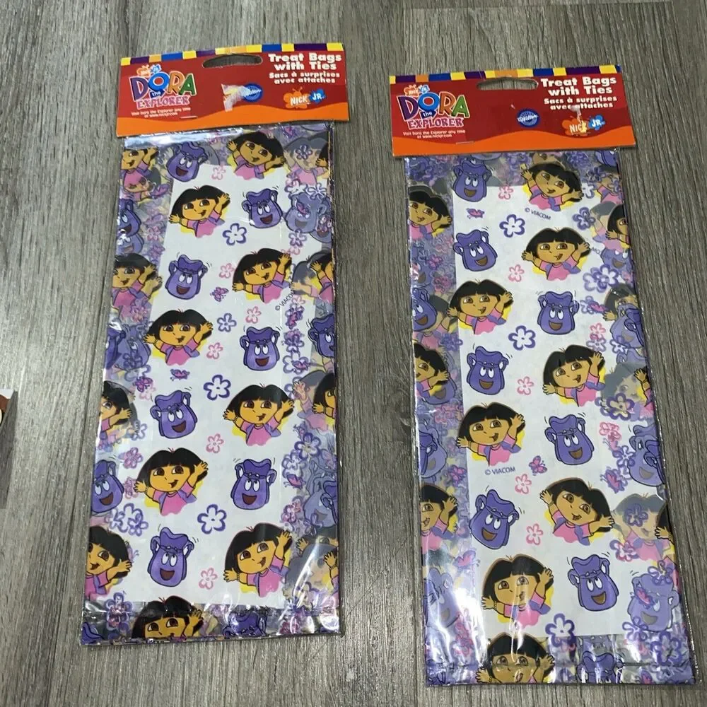 DORA THE EXPLORER Birthday Party Supplies Treat Bags Baking Cups Candle Lot